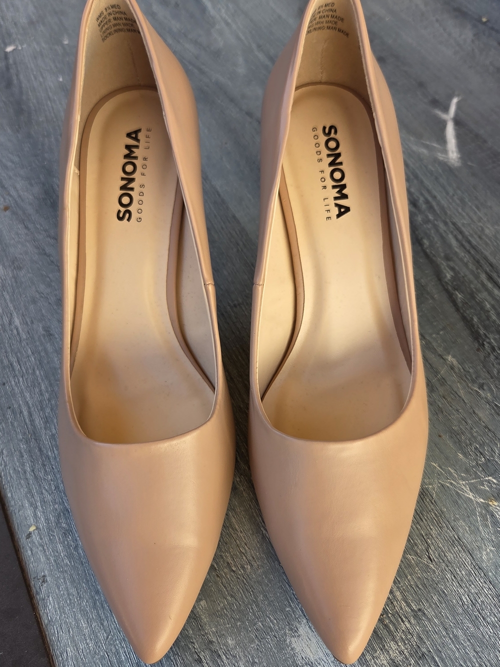 SONOMA Women's Nude Pointed-Toe Pumps